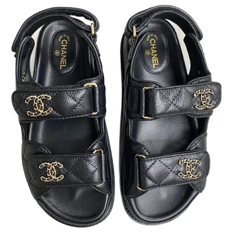 chanel velcro shoes|chanel sandals dad.